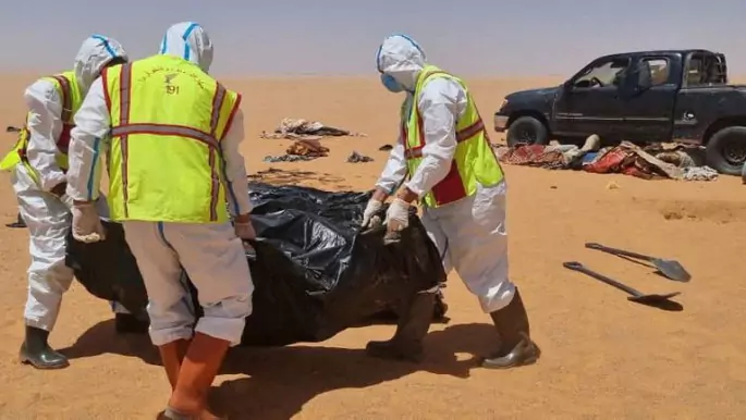Mass grave discovered in Libya containing bodies of 65 migrants during investigation